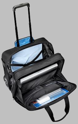 Schwarz BA & Jet2 Easyjet Eono Essentials 17 Rollkoffer Laptoptrolley Business-Tasche Laptop-Tasche bis 17,3- Zugelassen für Ryanair 